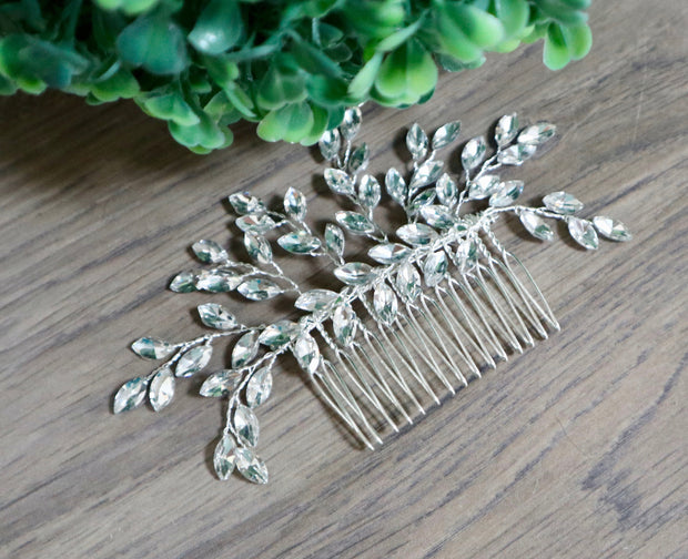 Bridal hair piece Wedding hair piece Bridal hair comb Silver Wedding hair comb Wedding Hair Accessories Blue Opal Bridal hair piece