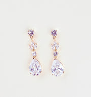 Crystal Bridal Earrings Drop Earrings Silver Wedding Jewelry Crystal drop Earrings Bridesmaids earrings Bridesmaids gift Wedding earrings