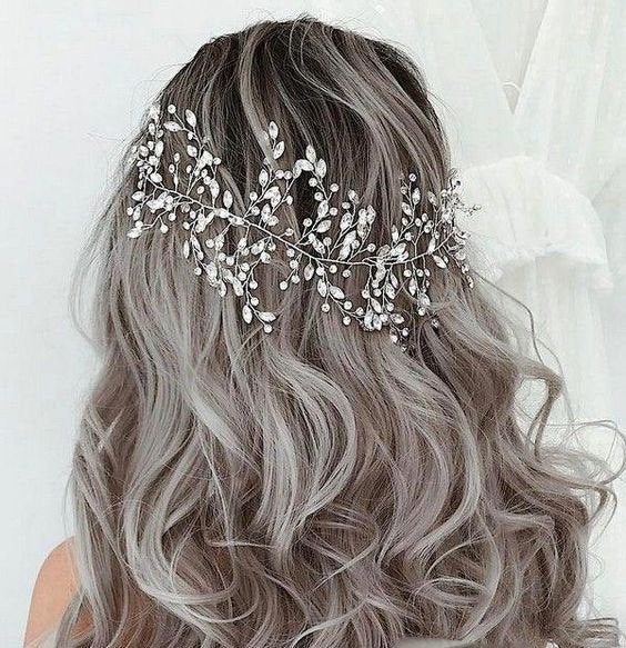Bridal hair vine  Bridal hair accessories Crystals Bridal hair vine Silver Wedding hair piece Wedding hair Accessories Wedding hair vine