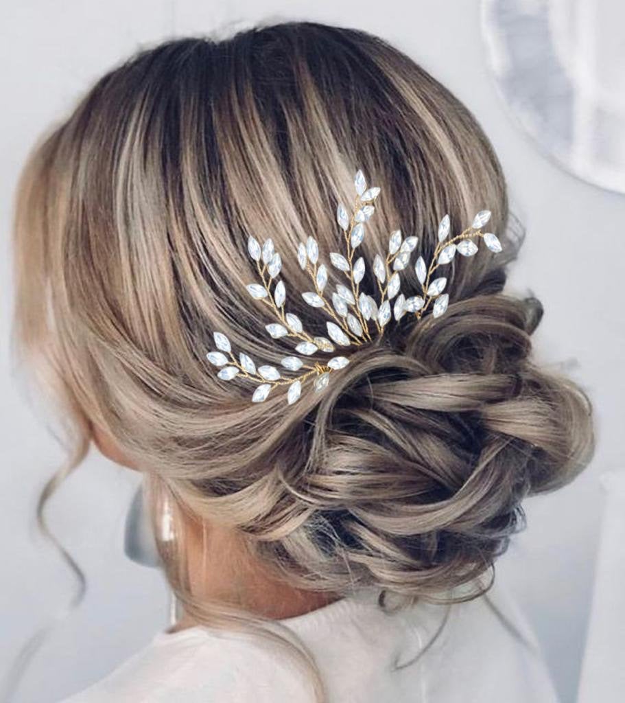 Wedding Hair Comb Blue Opal – GLAMOUR BRIDE USA display picture 2