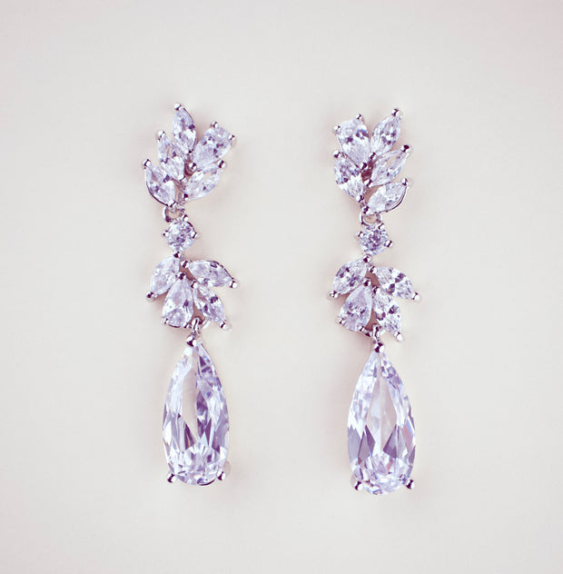 Crystal Bridal Earrings.
