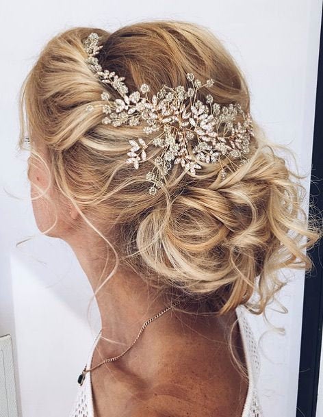 Bridal hair piece Gold Wedding hair piece Bridal hair vine Silver Wedding hair vine Bridal hair accessories Silver Wedding hair accessories