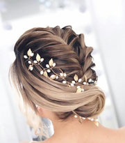 Nancy - Bridal Gold Hair Vine