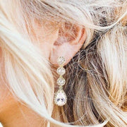 Crystal Drop Earrings - Nicole