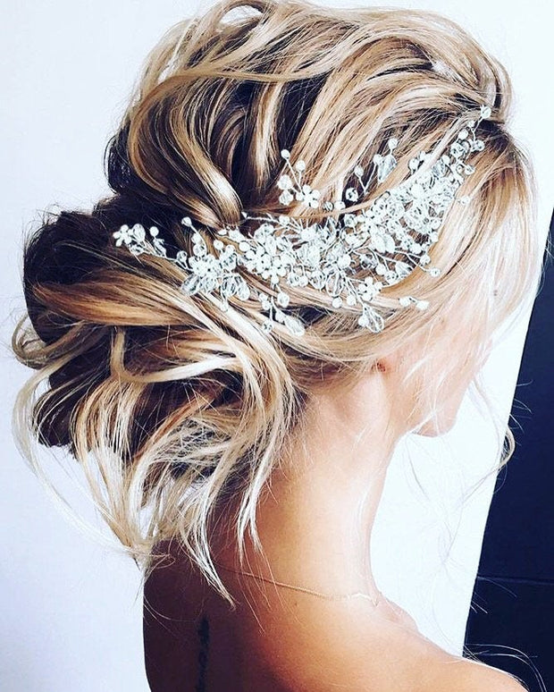 Bridal hair piece Wedding hair piece Wedding Hair Accessories Silver Bridal Hair Accessories Rose gold Wedding Hair vine Bridal hair vine