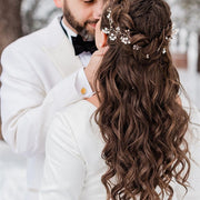Long Bridal Hair Vine Wedding Hair vine Bridal Hair piece Bridal hair accessories Wedding Hair Accessories Pearl Crystals Bridal Hair Vine