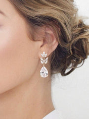 Bridal  Crystal Earrings - Jennifer