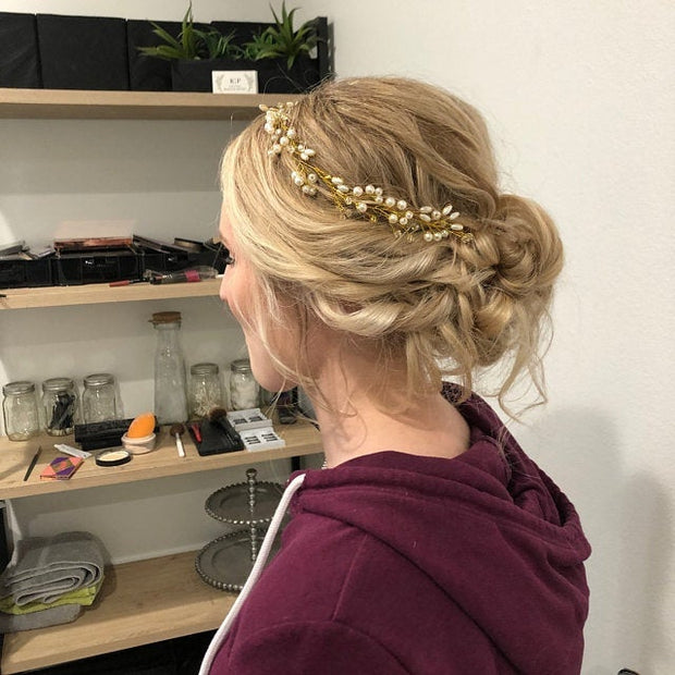 Bridal Hair Vine Gold Wedding Hair vine Silver Bridal hair accessories Wedding Hair Accessories Rose gold Bridal Hair piece