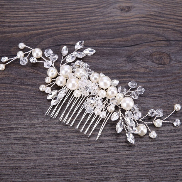 Bridal Hair comb Wedding Hair comb Pearl Bridal Hair piece  Pearl Wedding Hair Piece Bridal Hair Accessories Wedding Hair Accessories