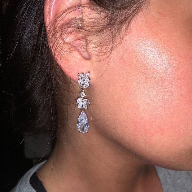Stephanie - Crystal Bridal Earrings