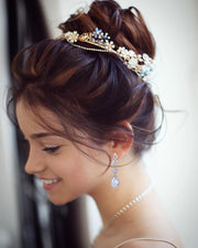 Rachel - Long Teardrop Bridal Earrings