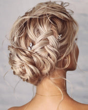 Bridal Hair Pins Bridal Hair Accessories Wedding Hair Accessories Silver Hair Pins Bridal Hairpiece Bridesmaids Hair Pins Crystal hair pins