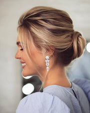 Bridal Statement Crystal Earrings - Kimberly