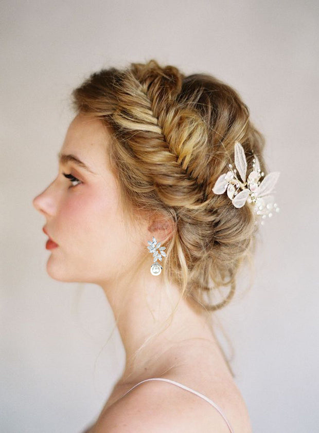Shannon - Pearl Bridal Earrings