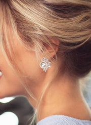 Pearl Bridal Stud Earrings - Samantha