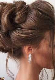 Allison - Leaf Rose Gold Earrings
