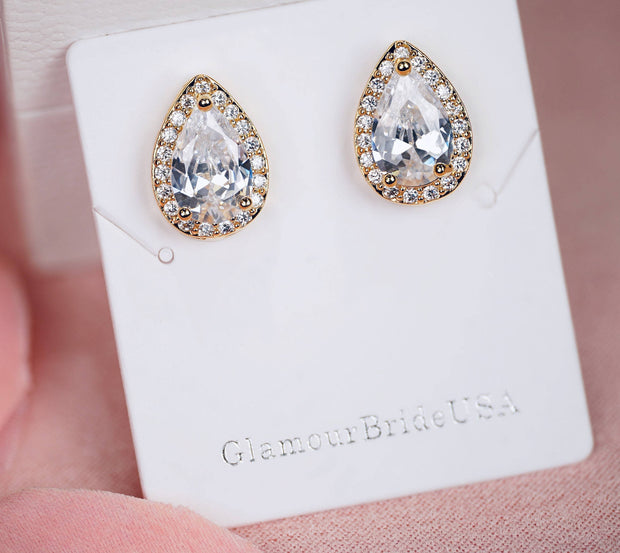 Gorgeous Swarovski Teardrop Crystal Earrings - Erin
