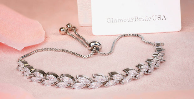 Alicia - Gold Crystal Bridal Earrings